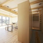 株式会社ロージーライフ　施工例02回遊動線　浜松市／注文住宅／新築／2階建／平屋／デザイン住宅／シンプルモダン／ナチュラルモダン／高性能／高耐震／高気密高断熱／SE構法／W断熱／GX補助金／無垢床／オリジナル造作家具／アイアン手摺り／ママ書斎／パパ書斎／小屋裏書斎／隠れ家／秘密の部屋／回遊動線