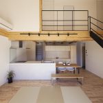 株式会社ロージーライフ　施工例02 LDK　浜松市／注文住宅／新築／2階建／平屋／デザイン住宅／シンプルモダン／ナチュラルモダン／高性能／高耐震／高気密高断熱／SE構法／W断熱／GX補助金／無垢床／オリジナル造作家具／アイアン手摺り／ママ書斎／パパ書斎／小屋裏書斎／隠れ家／秘密の部屋／回遊動線