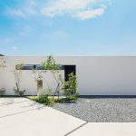浜名区西美薗 施工例01_外観 浜松注文住宅/浜松市注文住宅/浜松工務店/浜松市工務店/注文住宅/工務店/SE構法/高気密高断熱/高耐震/高性能/平屋/中庭/コの字の家/デザイン住宅/シンプル/施工例/おしゃれ