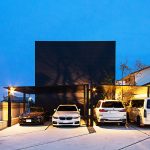 中央区大久保町 施工例01外観　浜松／浜松市／注文住宅／工務店／住宅会社／SE構法／高性能住宅／高気密高断熱／高耐震／W断熱／耐震等級3／断熱等級6／デザイン住宅／おしゃれ／シンプル／モダン／スタイリッシュ／平屋／中庭／コの字の家／小さな平屋／コンパクトな家／外構デザイン／外構工事／ドライガーデン／ロックガーデン／ボタニカルガーデン／和風庭園