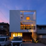 中央区安松町 施工例01＿外観　浜松／浜松市／注文住宅／工務店／住宅会社／SE構法／高性能住宅／高気密高断熱／高耐震／W断熱／耐震等級3／断熱等級6／デザイン住宅／おしゃれ／シンプル／モダン／スタイリッシュ／平屋／中庭／コの字の家／小さな平屋／3階建て／豪邸／コンパクトな家／外構デザイン／外構工事／ドライガーデン／ロックガーデン／ボタニカルガーデン／和風庭園